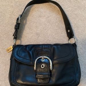 Coach black leather Soho purse